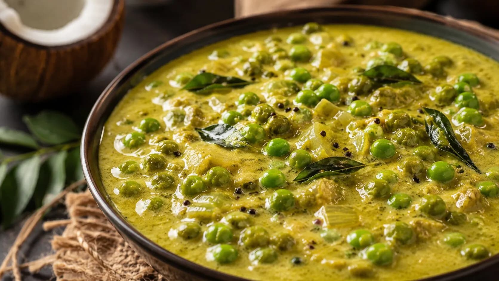 Creamy South Indian Matar Coconut Curry Creamy South Indian Matar Coconut Curry